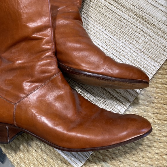 MENS LEATHER BOOTS WITH ZIPPER VERY soft leather. - Picture 11 of 16